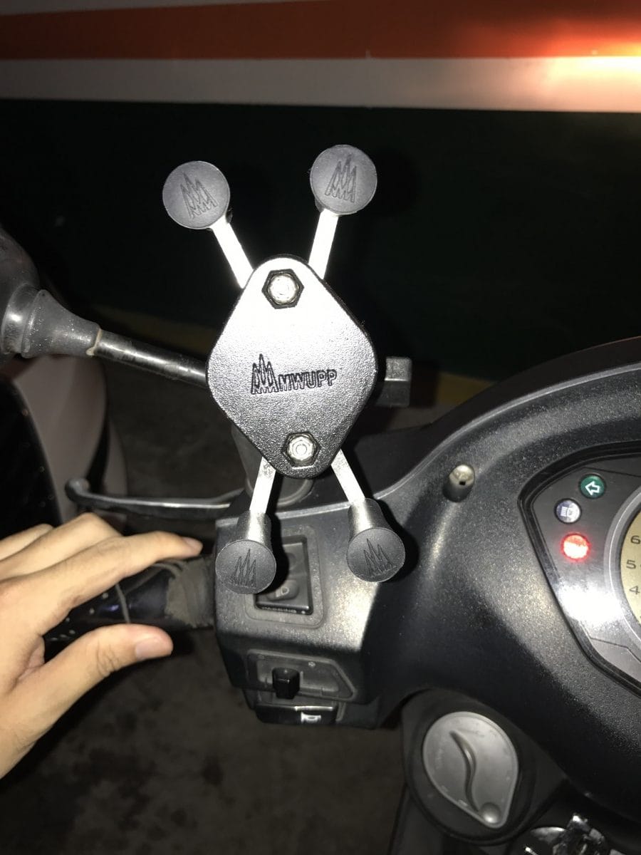 就是穩 - MWUPP五匹 金屬小X摩托車架 後照鏡版